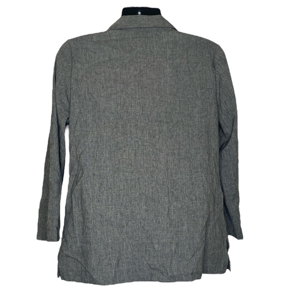 Jaclyn Smith Lightweight Blazer (Size:Large, Color:Gray/Brown) - Picture 2 of 3
